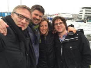 With KNTNT team Thomas Barregren, Pia Tegborg, Fabian Sörqvist