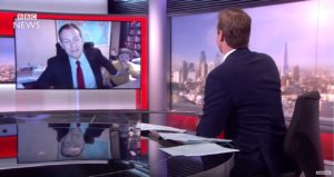 Kids disturbing BBC News interview