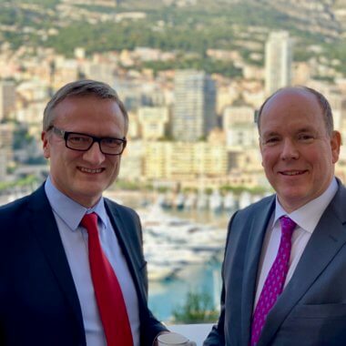 Niklas Myhr, HSH Prince Albert II, Monaco Digital Advisory Council